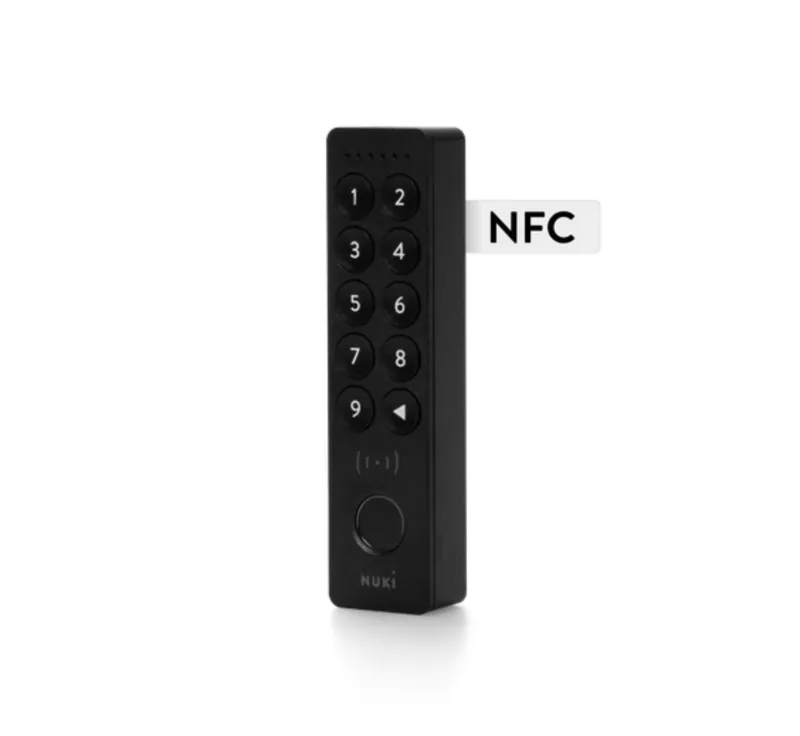 Nuki Keypad 2 NFC, tastatură cu amprentă, NFC și cod PIN, Apple Home Key