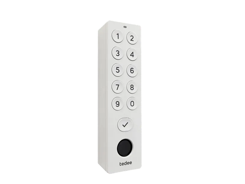 Tedee Keypad PRO cu amprentă și PIN pentru Tedee GO și PRO, white